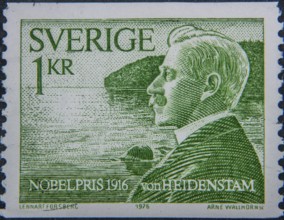 Verner von Heidenstam (1859-1940) was a Swedish writer and poet. He was a member of the Swedish
