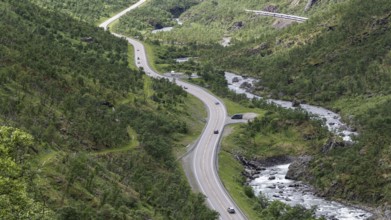 Kongevegen or King's Road, Olavsleden pilgrimage route, Drivdalen valley, ascent to Dovrefjell, in