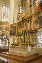 Hochaltar Stadtpfarrkirche St.Jakob, Straubing, Bayern, Deutschland