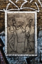 Das Wandbild mit dem Titel Weltbaum 2, Werden, Sein, Vergehen von Ben Wagin am S-Bahnhof