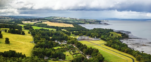 Panorama of Hopetoun House, South Queensferry, Edinburgh, Scotland, UK