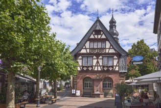 Historisches Rathaus, Altes Rathaus Café Hofheim am Taunus, Fußgängerzone, Fachwerkhaus, allgemeine