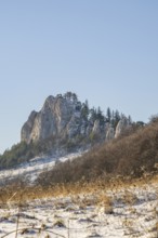 View on the mountains on a sunny day in winter, Vápec, Horná Poruba, Slovakia