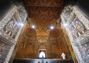 Gumbaz or mausoleum of Tipu Sultan and his family, interior view, Srirangapatna, Karnataka, India