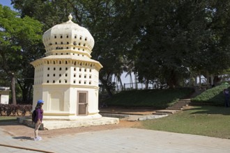 Pigeon house in the Daria Daulat Bagh or Tipu Sultan's summer palace, Srirangapatna, Karnataka,