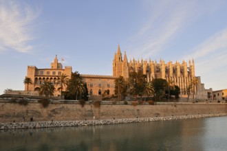 La Seu Cathedral or Cathedral of St Mary and Almudaina Palace, Royal Palace of La Almudaina, Palma
