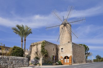 Windmill Moli d'en Pau, Sineu, Majorca, Balearic Islands, Spain