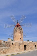 Windmill Moli den Xina, Algaida, Majorca, Balearic Islands, Spain