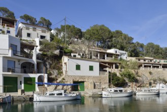 Boats in the fishing harbour of Cala Figuera, Majorca, Balearic Islands, Spain