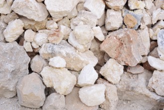 Alabaster stones, cairn, Egypt