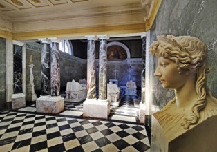 Charlottenburg Mausoleum with sarcophagus monuments, Charlottenburg Palace, Berlin, Germany