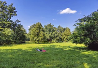 Charlottenburg Palace Gardens, also known as palace gardens, natural recreational area, Berlin,