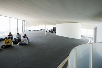 Interior view, Rolex Learning Centre, École polytechnique fédérale de Lausanne, EPFL, Lausanne,
