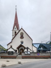 Austria's highest parish church, the Church of St. John Nepomuk in the centre of Obergurgl, Sölden,