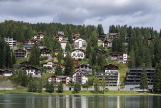 Hillside apartment blocks, Arosa, Graubünden, Switzerland