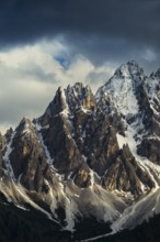 Close-up of mountain peaks of the Sesto Dolomites, San Candido, Val Pusteria, Dolomites, Sesto