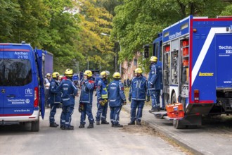 Rescue and recovery of people after a drone attack on residential buildings in a civil defence
