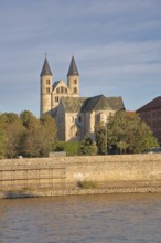 Romanesque church, art museum and Our Lady's Monastery, banks of the Elbe, Elbe, Magdeburg,