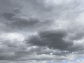 Closed cloud cover of nimbostratus clouds Rain clouds, international