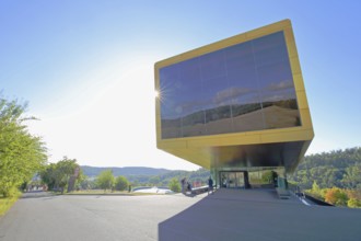 Ark Visitor Centre, archaeological museum, modern building, glass wall, Nebra, Saxony-Anhalt,