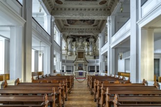 Interior of the castle church at Friedenstein Castle in Gotha, Thuringia, Germany