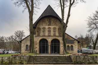 Cathedral porch of the former collegiate church Goslar Cathedral in the district of the Imperial