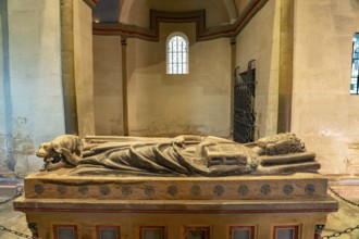 Sarcophagus of Emperor Henry III in the Ulrich Chapel in the Goslar Imperial Palace in Goslar,
