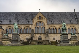The Imperial House of the Romanesque Imperial Palace, UNESCO World Heritage Site in Goslar, Lower