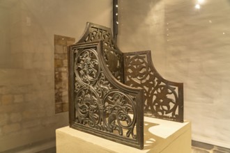 Bronze backrests of the Kaiserstuhl in the Museum of the Imperial Palace of Goslar, Goslar, Lower