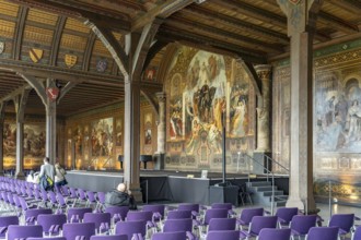 Imperial Hall in the Goslar Imperial Palace in Goslar, Lower Saxony, Germany
