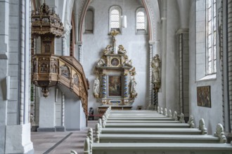 Interior of the Church of St James the Elder or Jakobikirche in Goslar, Lower Saxony, Germany
