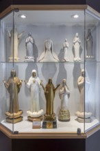 Religious statuettes in museum near Our Lady of Beauraing, Notre-Dame de Beauraing sanctuary, place