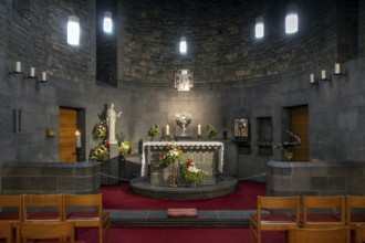 Our Lady of Beauraing, Notre-Dame de Beauraing sanctuary chapel of place of pilgrimage and Marian