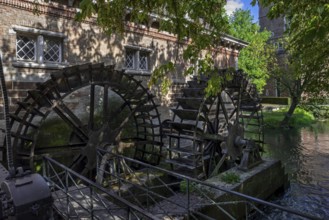 Old water mill at Kasteel van Arenberg, Arenberg Castle, 16th century Flemish Renaissance château