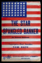 Booklet with transcription of the The Star Spangled Banner, national anthem of the United States,