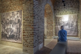Vintage photos of WWII in Het Toreke museum, former 19th century prison at the Grote Markt in the