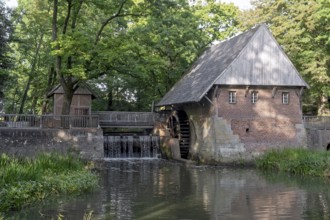 Historic Haarmühle, watermill from 1619, Ahaus-Alstätte, Münsterland, North Rhine-Westphalia,