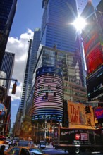Times Square at noon in the backlight, New York City, USA