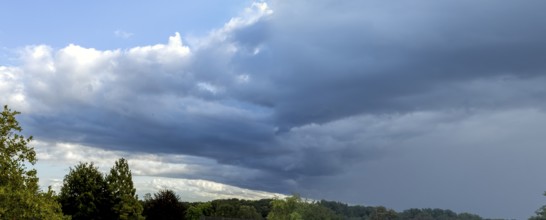 Low pressure area with rain front dark stratus clouds Nimbostratus clouds, international