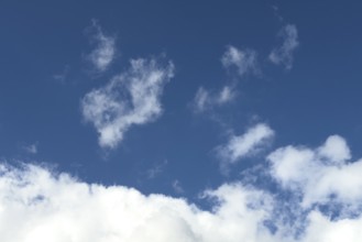 Above feather clouds veil clouds fibrous cirrus clouds torn cirrus clouds, below cirrocumulus