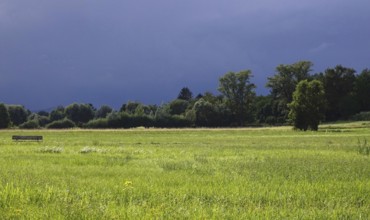Summer landscape, thunderstorm atmosphere, Germany
