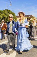 Alt-Monachia-Gesellige Bürgerzunft in historical costumes, Trachten- und Schützenzug, Oktoberfest,