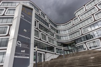 Z-UP, building complex on Heilbronner Strasse with modern architecture. Stuttgart,