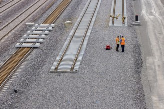 New Untertürkheim railway sidings. Train services are being reorganised as part of Stuttgart 21.