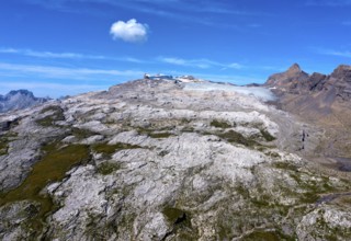 Karst landscape Lapis de Tsanfleuron between Sanetsch Pass and Tsanfleuron Glacier, Glacier de