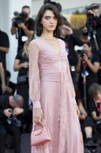 Venice, Italy - 2 September 2025: Guest during the red carpet of - A house of Dynamite - during the