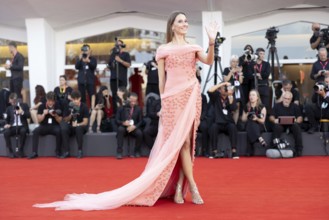 Venice, Italy - 2 September 2025: Natalia Ryumina during the red carpet of - A house of Dynamite -