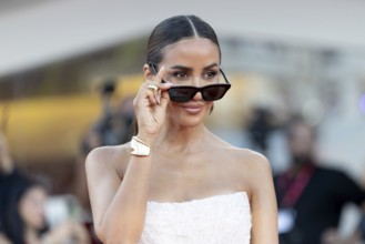 Venice, Italy - 2 September 2025: Tamara Kalinic during the red carpet of - A house of Dynamite -