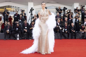 Venice, Italy - 2 September 2025: Morena Taraku during the red carpet of - A house of Dynamite -