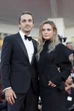 Venice, Italy - 2 September 2025: Rory St. Clair Gainer, Rebecca Ferguson during the Red Carpet of